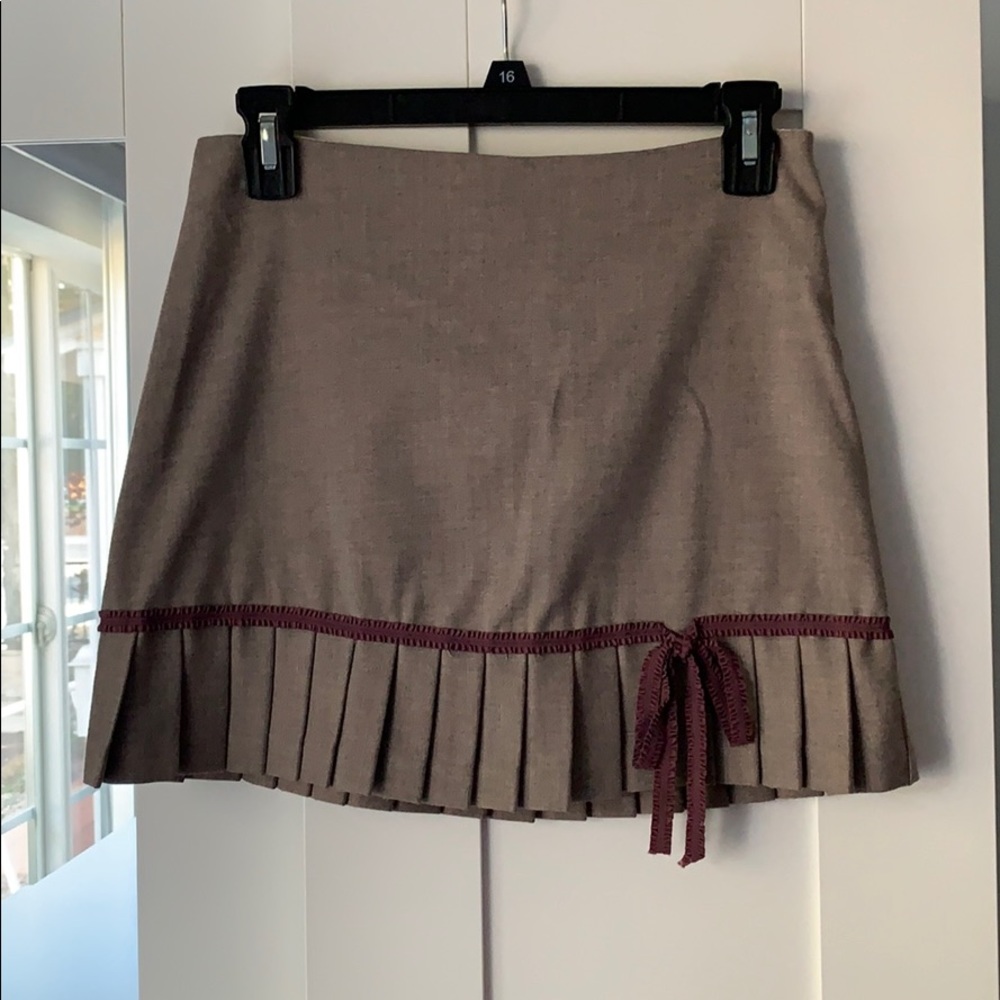NWT Barneys New York CO-OP Pleated Mini Skirt 2 XS